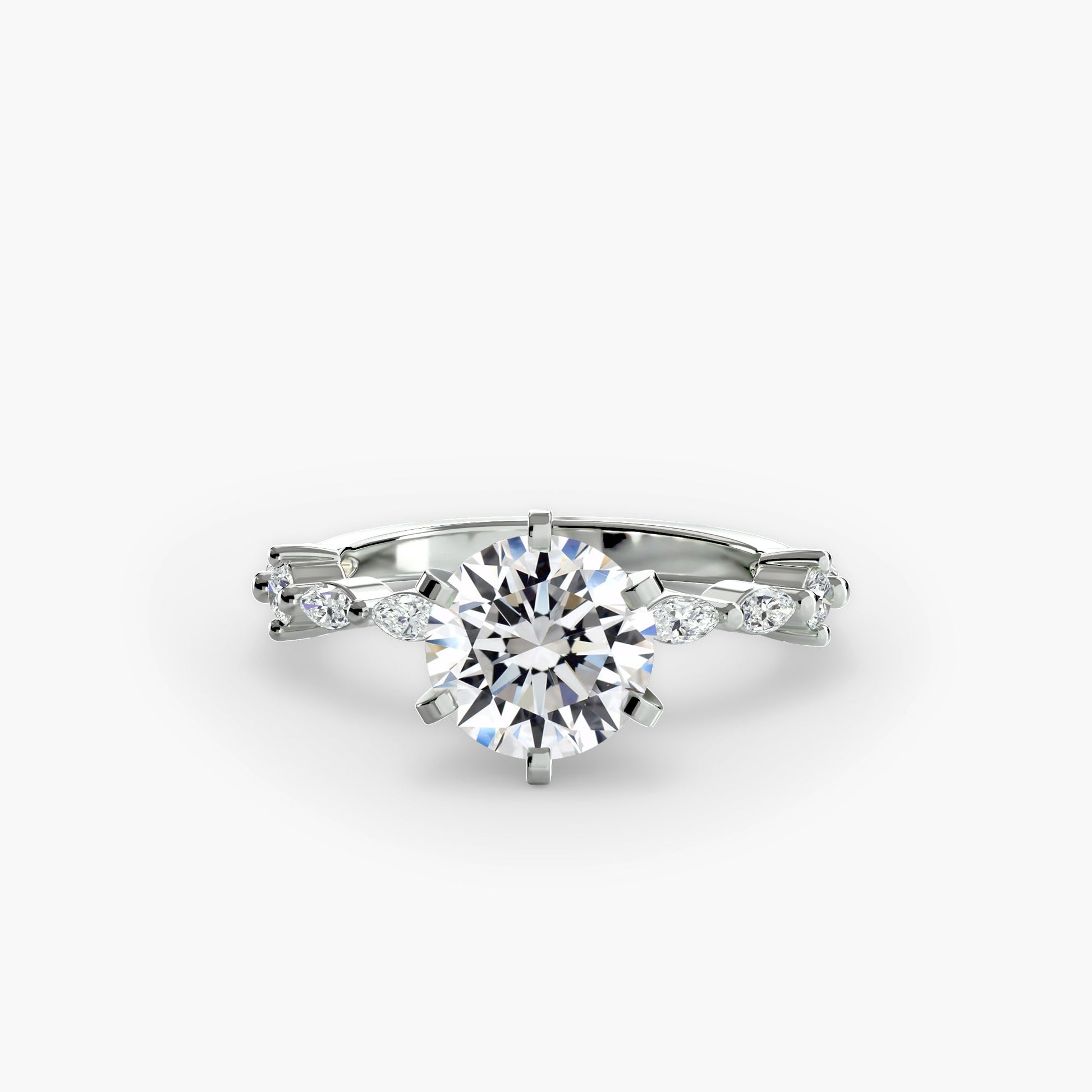 Solitaire with Eternity Pavé - AYKA JEWELS