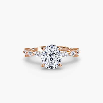 Solitaire with Eternity Pavé - AYKA JEWELS
