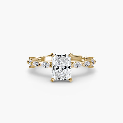 Solitaire with Eternity Pavé - AYKA JEWELS