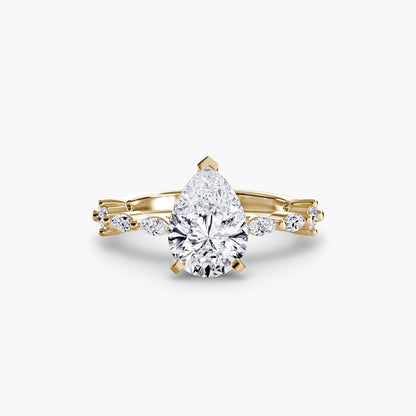 Solitaire with Eternity Pavé - AYKA JEWELS