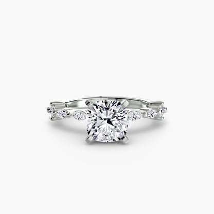 Solitaire with Eternity Pavé - AYKA JEWELS