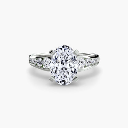 Solitaire with Pavé 2 - AYKA JEWELS