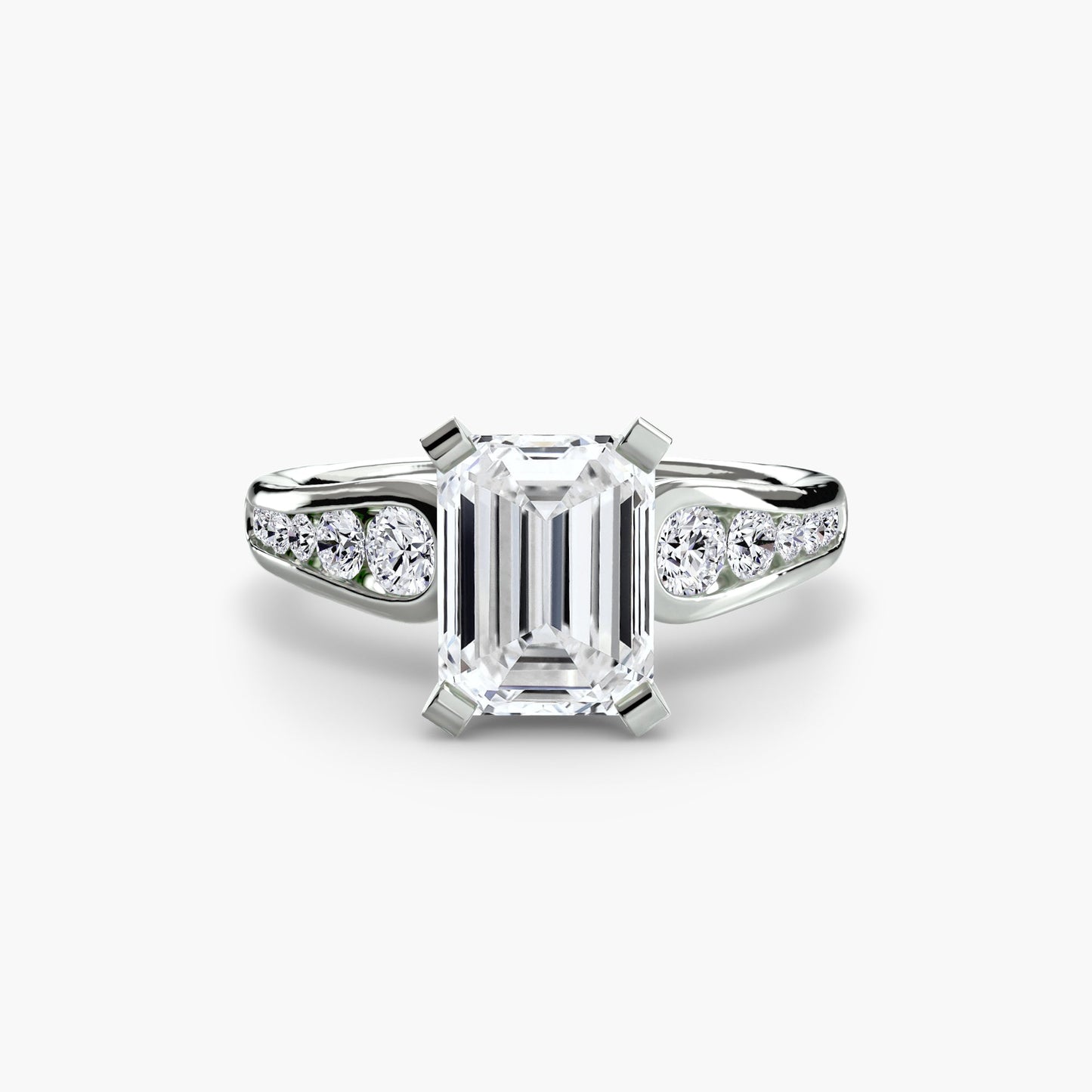 Solitaire with Pavé 2 - AYKA JEWELS