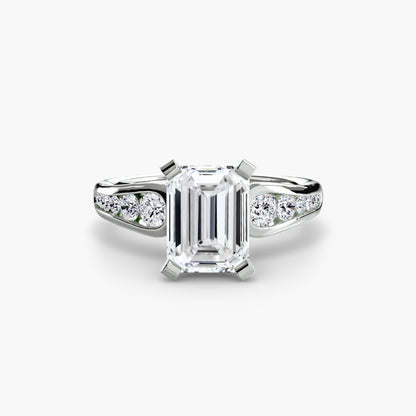 Solitaire with Pavé 2 - AYKA JEWELS