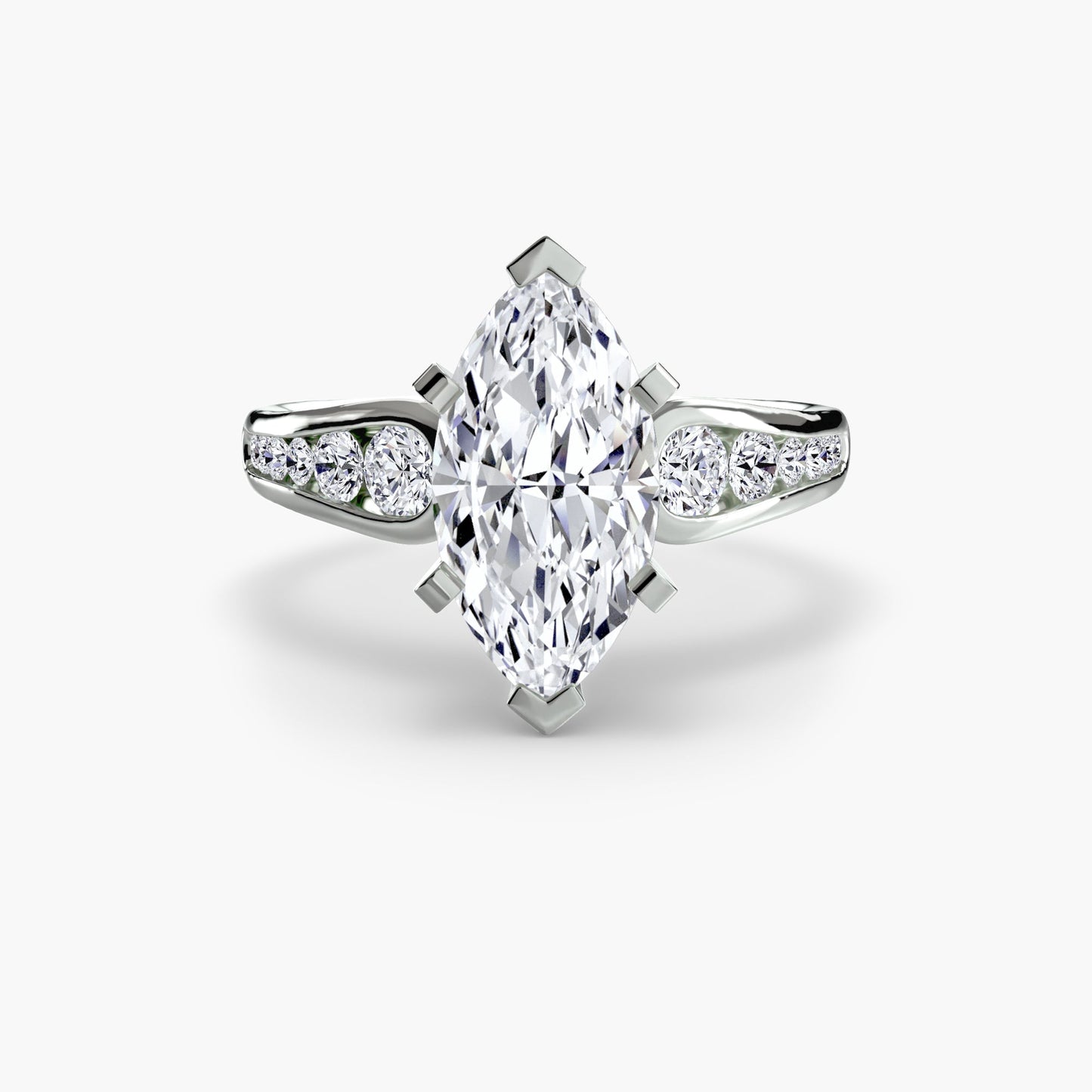 Solitaire with Pavé 2 - AYKA JEWELS