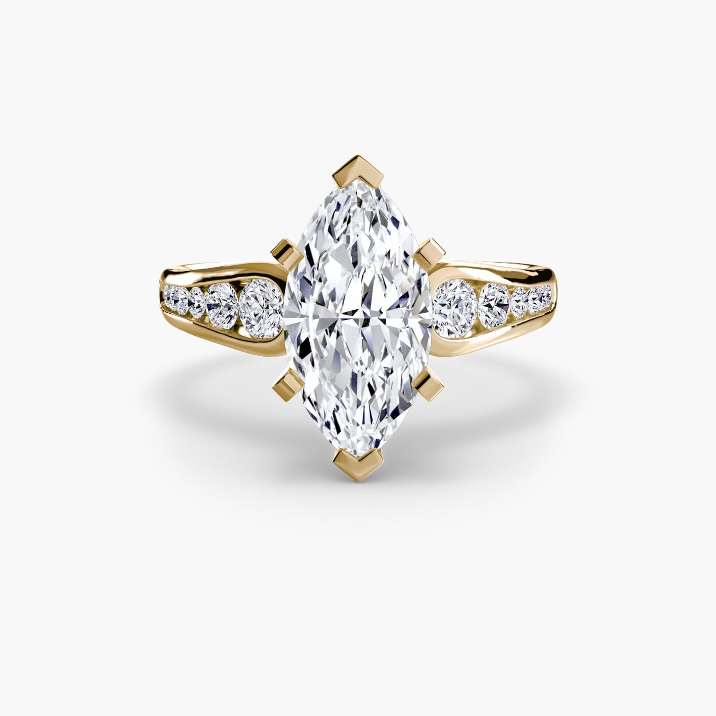 Solitaire with Pavé 2 - AYKA JEWELS