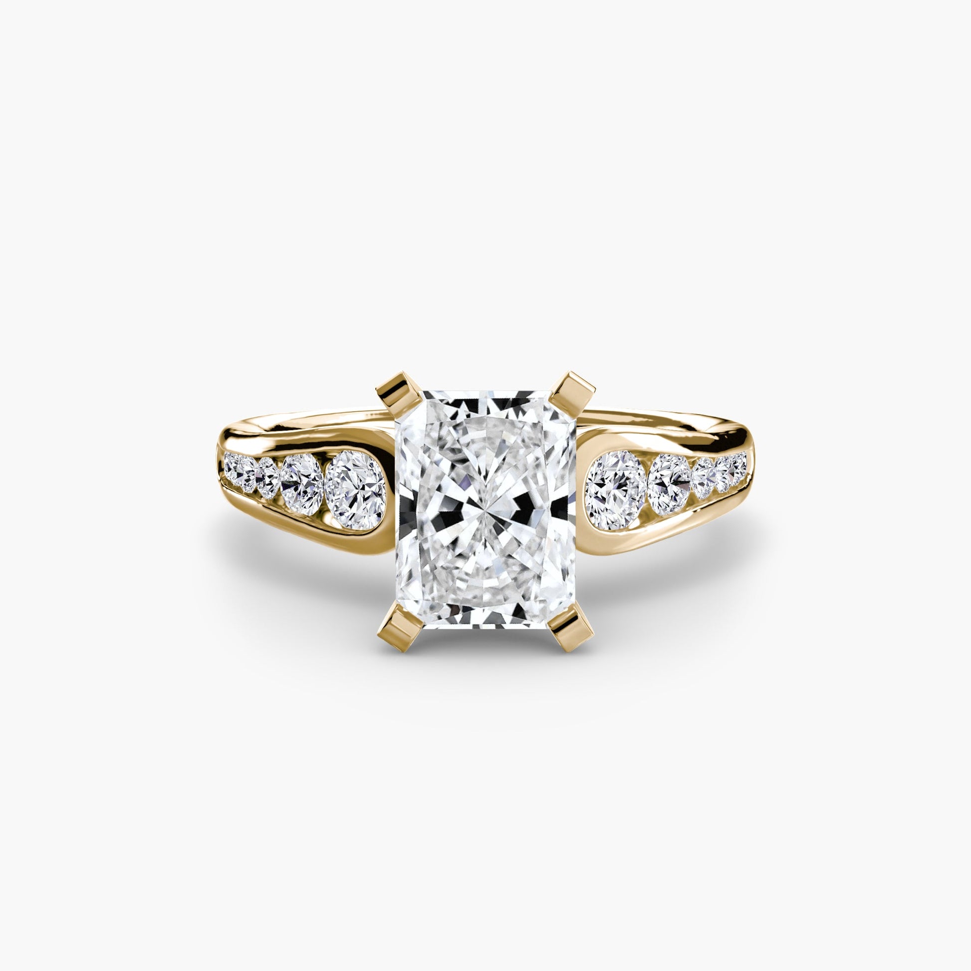 Solitaire with Pavé 2 - AYKA JEWELS