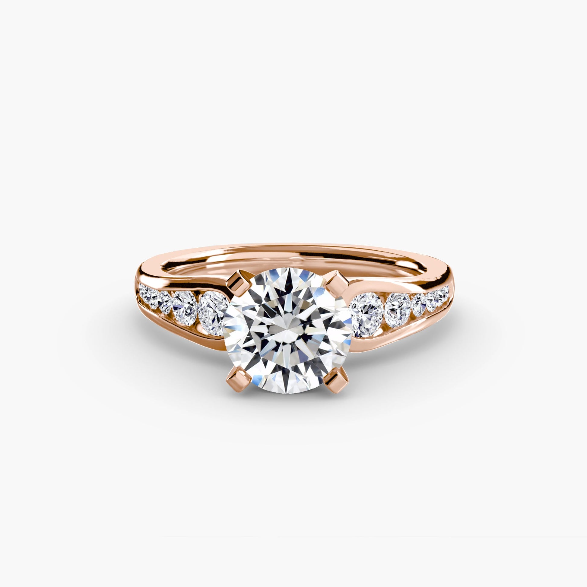 Solitaire with Pavé 2 - AYKA JEWELS