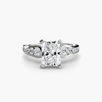 Solitaire with Pavé 2 - AYKA JEWELS