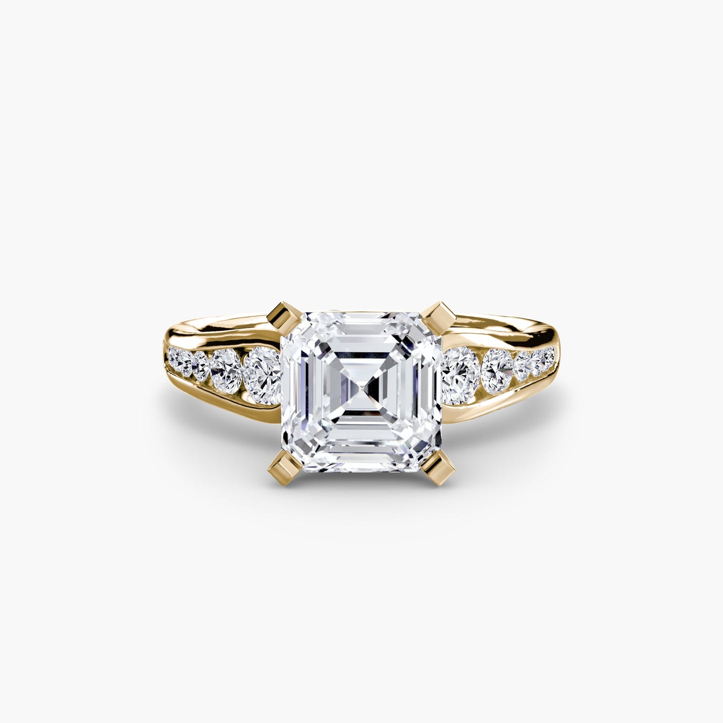 Solitaire with Pavé 2 - AYKA JEWELS