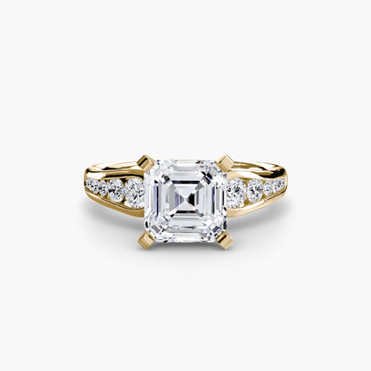 Solitaire with Pavé 2 - AYKA JEWELS
