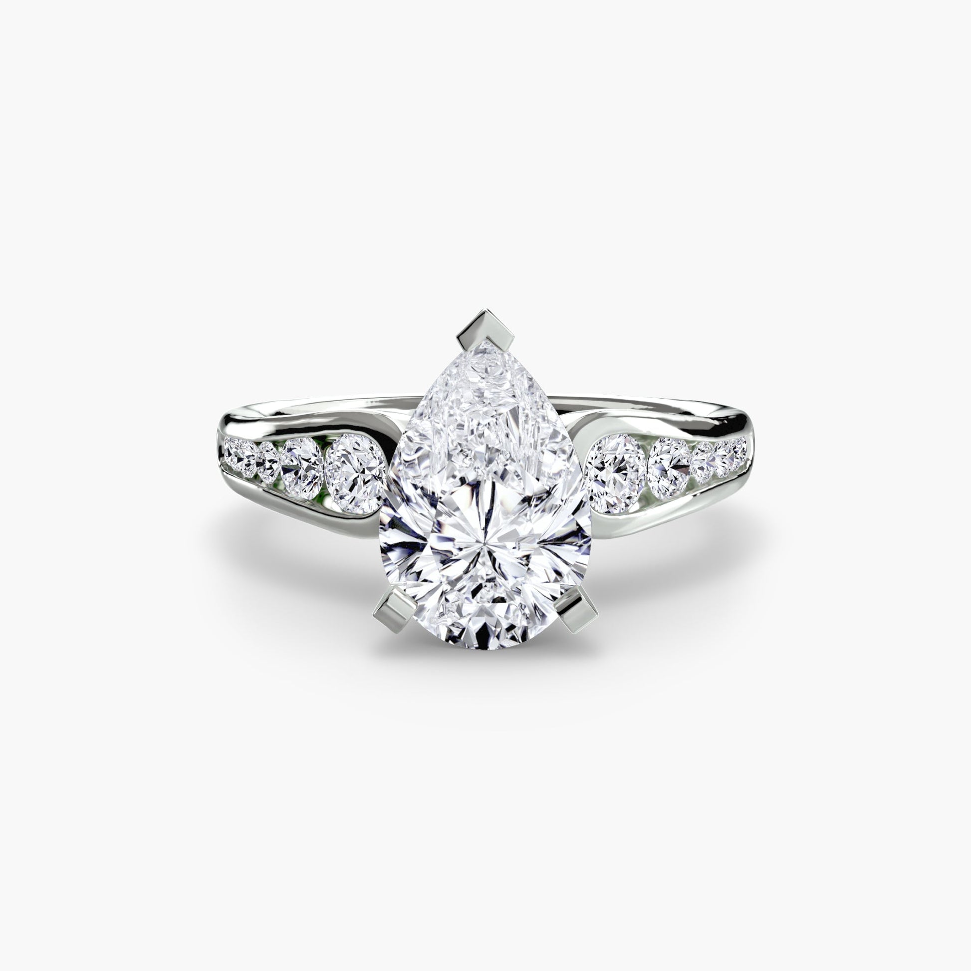 Solitaire with Pavé 2 - AYKA JEWELS