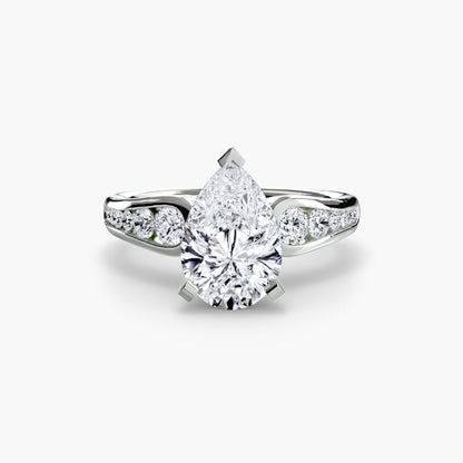 Solitaire with Pavé 2 - AYKA JEWELS