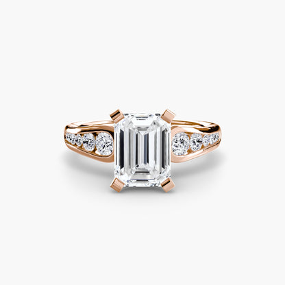 Solitaire with Pavé 2 - AYKA JEWELS