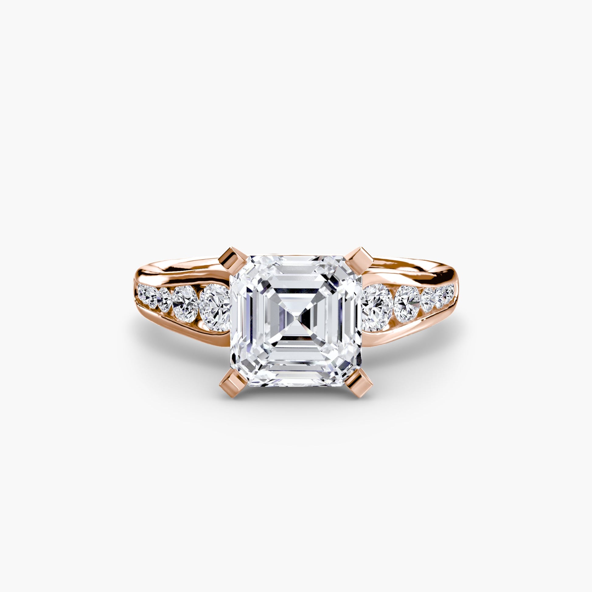 Solitaire with Pavé 2 - AYKA JEWELS
