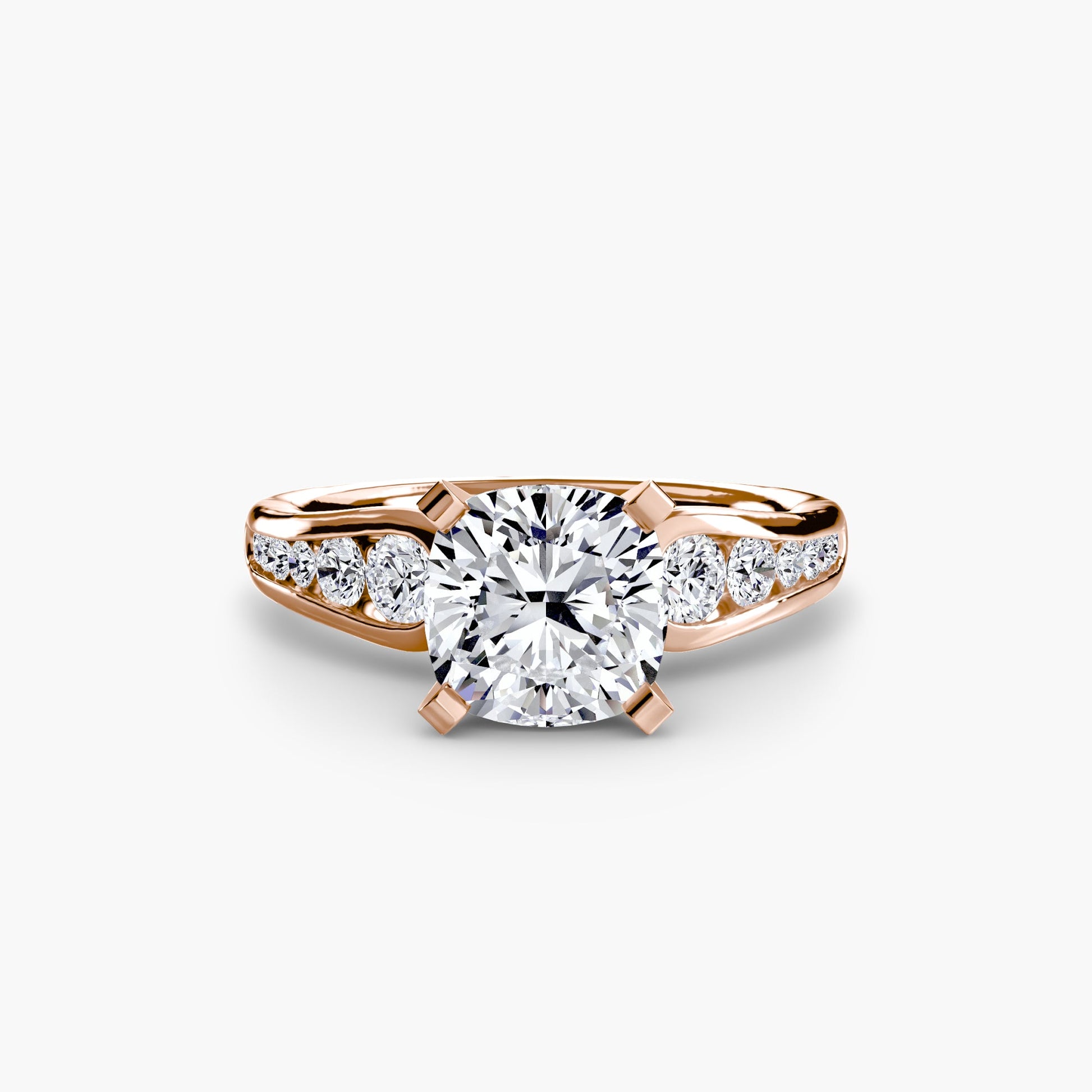 Solitaire with Pavé 2 - AYKA JEWELS