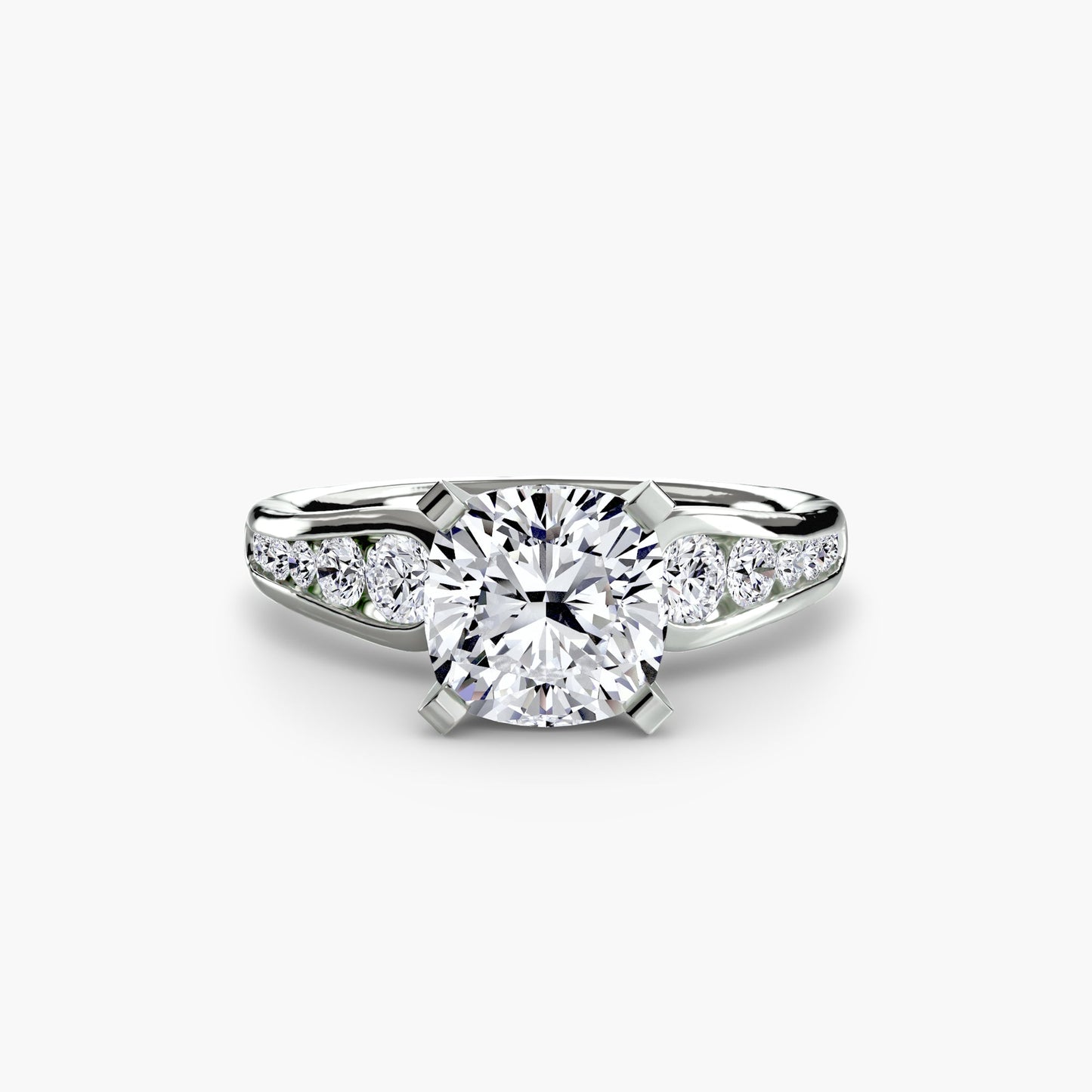 Solitaire with Pavé 2 - AYKA JEWELS