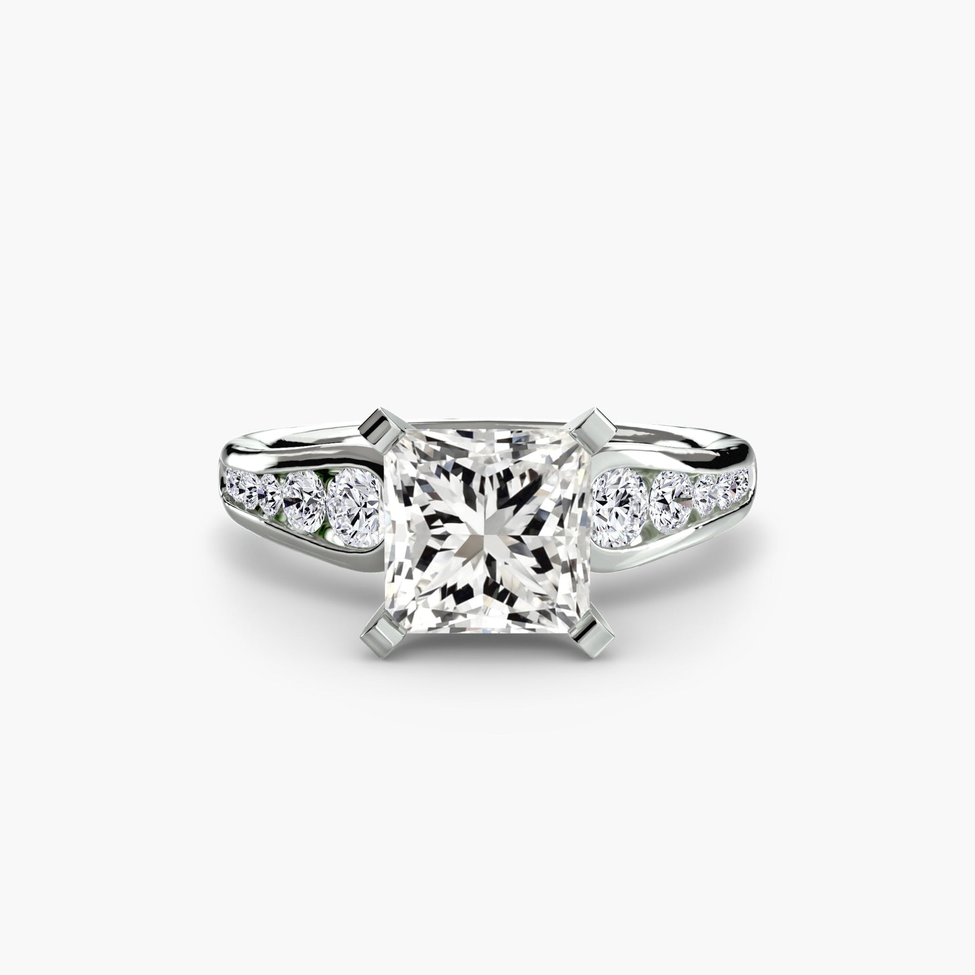 Solitaire with Pavé 2 - AYKA JEWELS