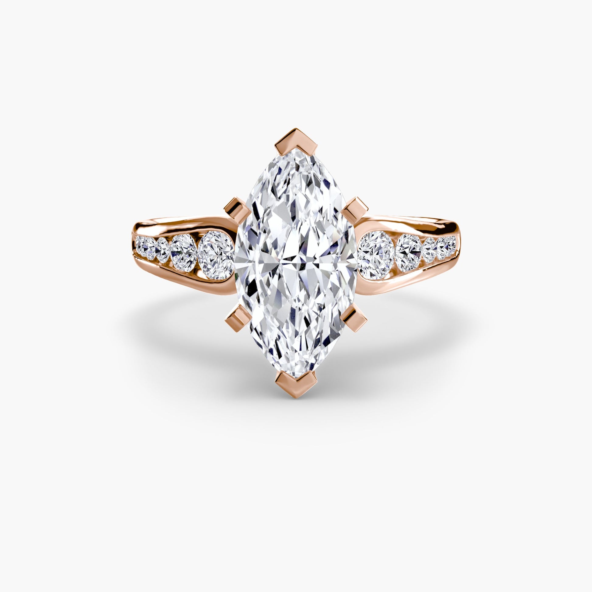 Solitaire with Pavé 2 - AYKA JEWELS