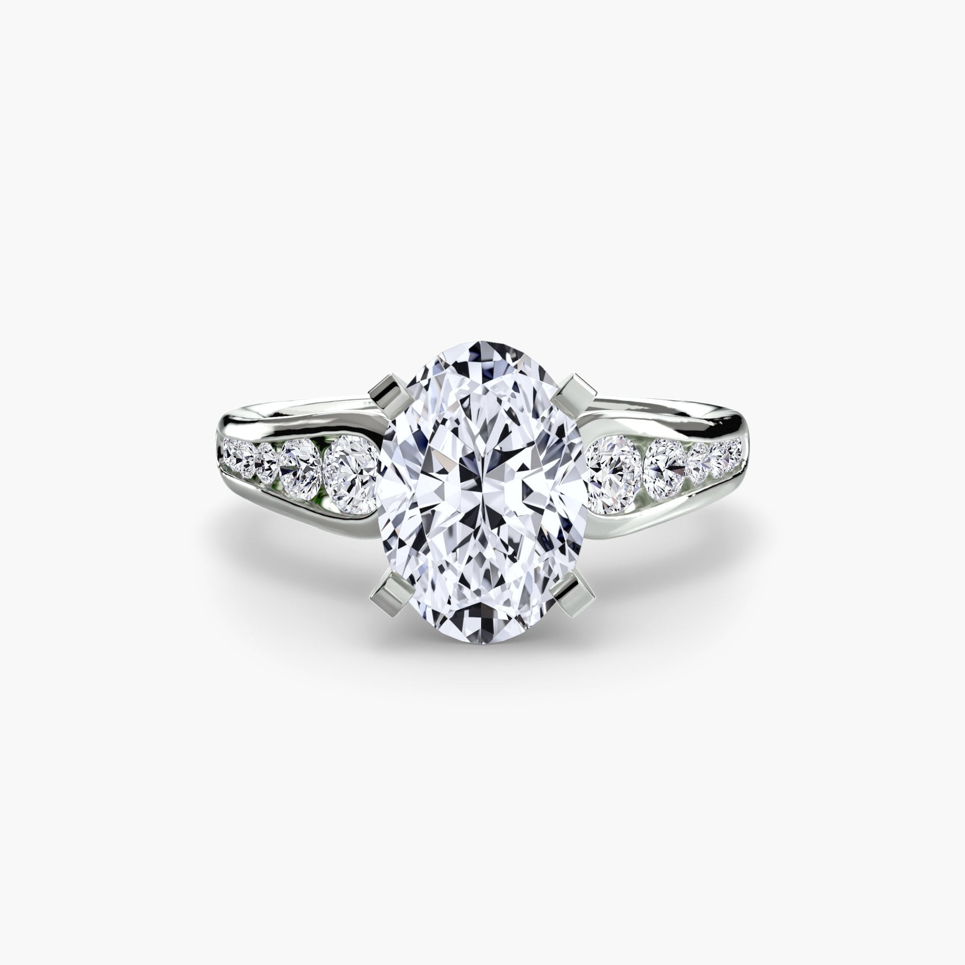 Solitaire with Pavé 2 - AYKA JEWELS