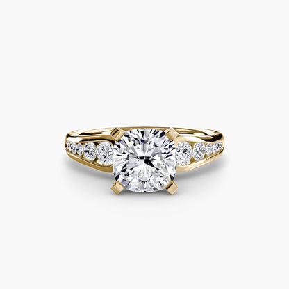 Solitaire with Pavé 2 - AYKA JEWELS