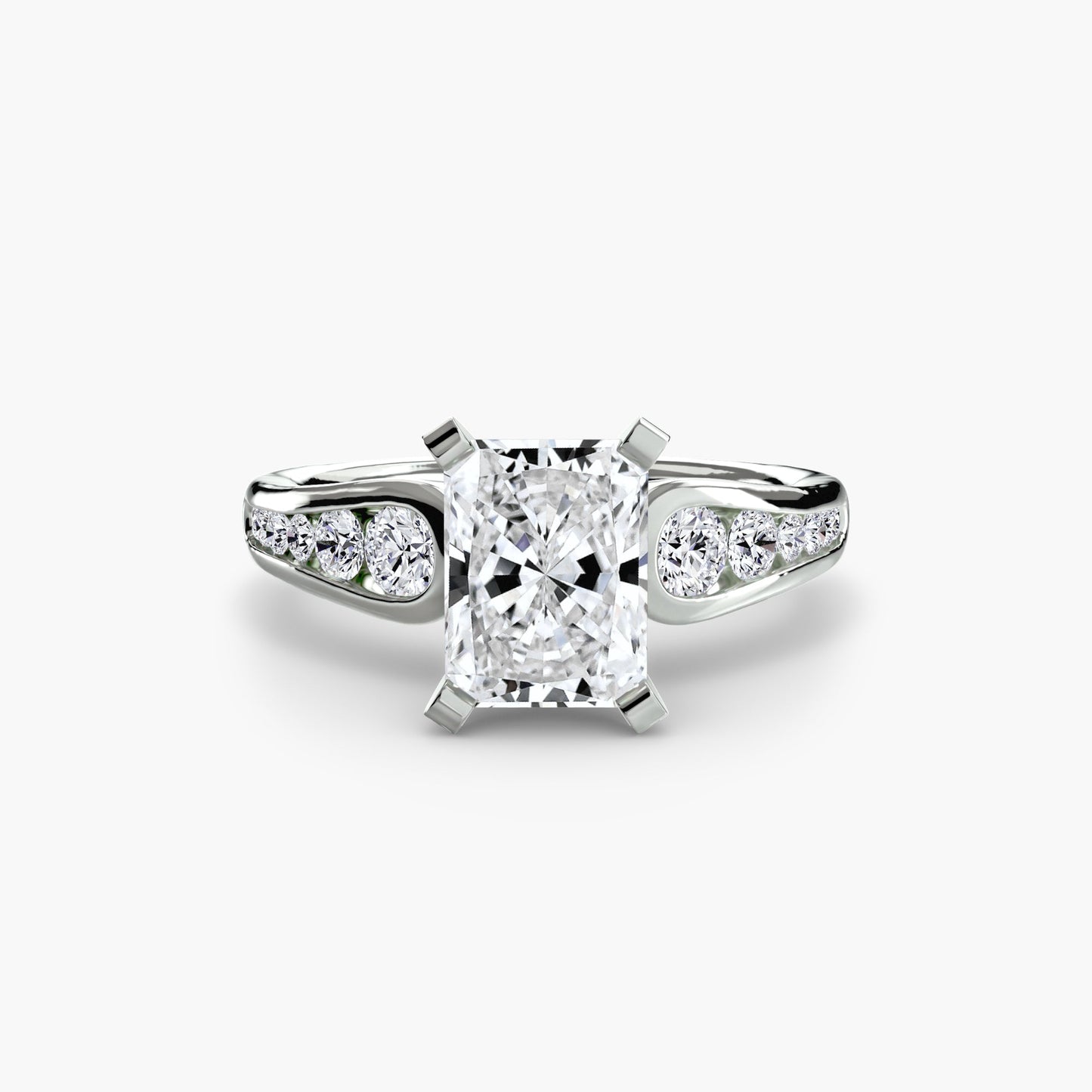 Solitaire with Pavé 2 - AYKA JEWELS