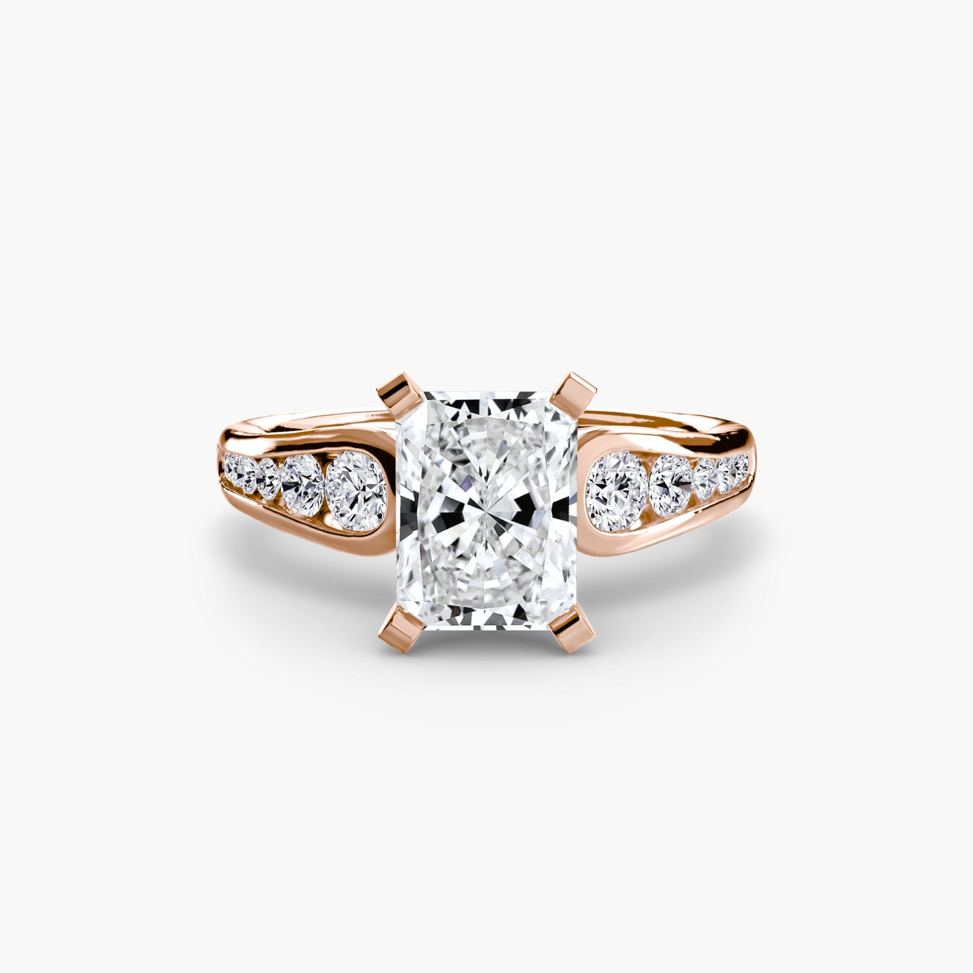 Solitaire with Pavé 2 - AYKA JEWELS
