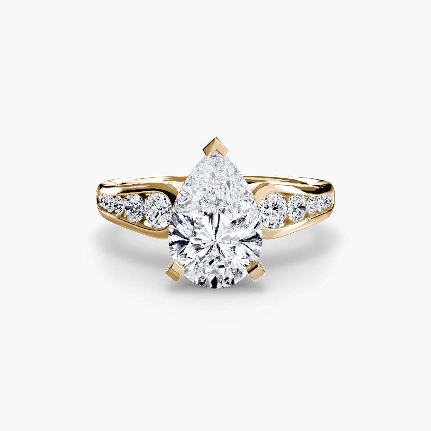 Solitaire with Pavé 2 - AYKA JEWELS
