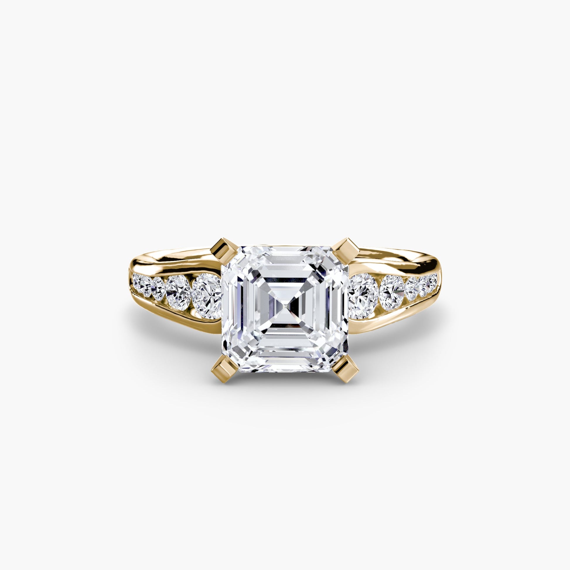 Solitaire with Pavé 2 - AYKA JEWELS