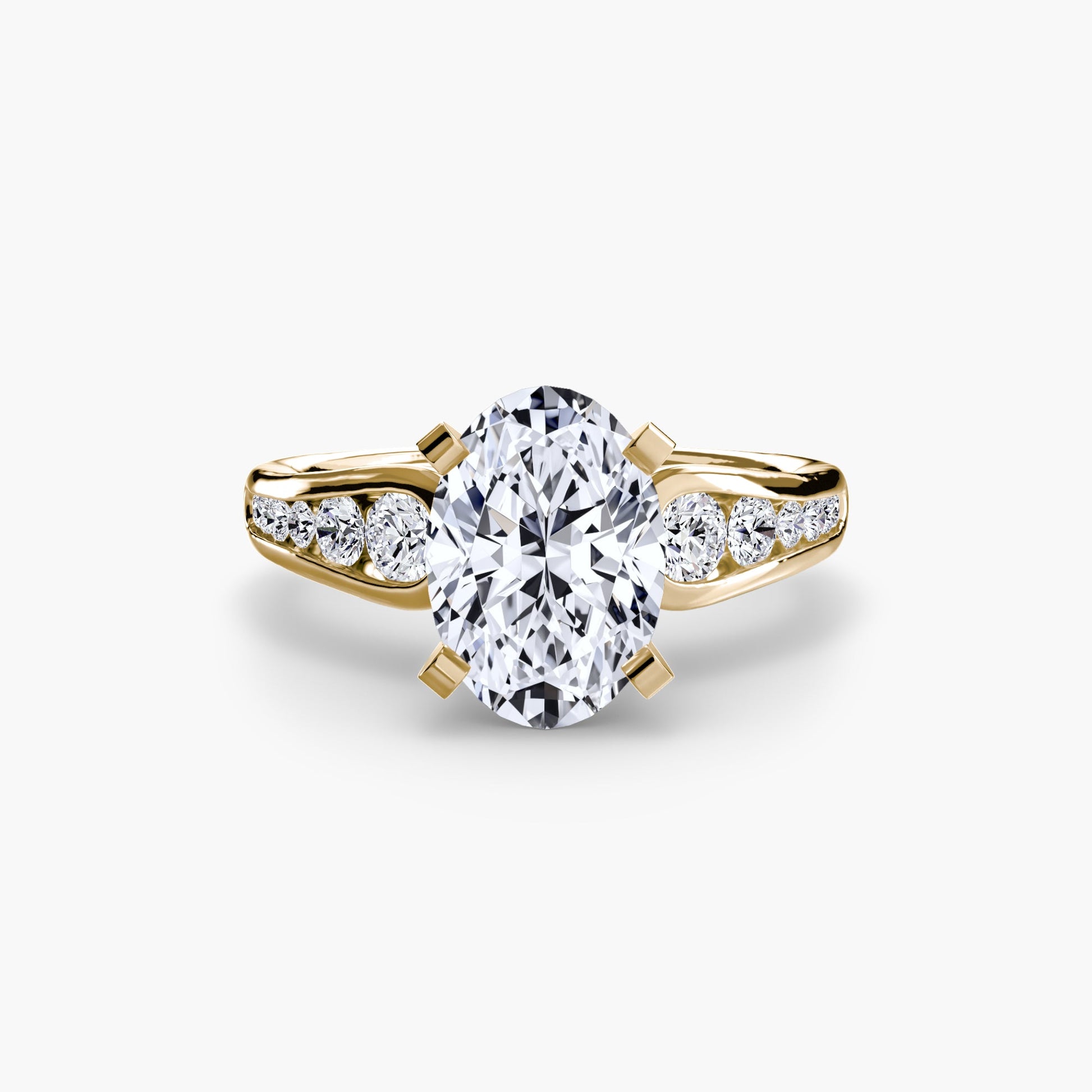 Solitaire with Pavé 2 - AYKA JEWELS