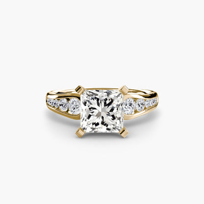 Solitaire with Pavé 2 - AYKA JEWELS