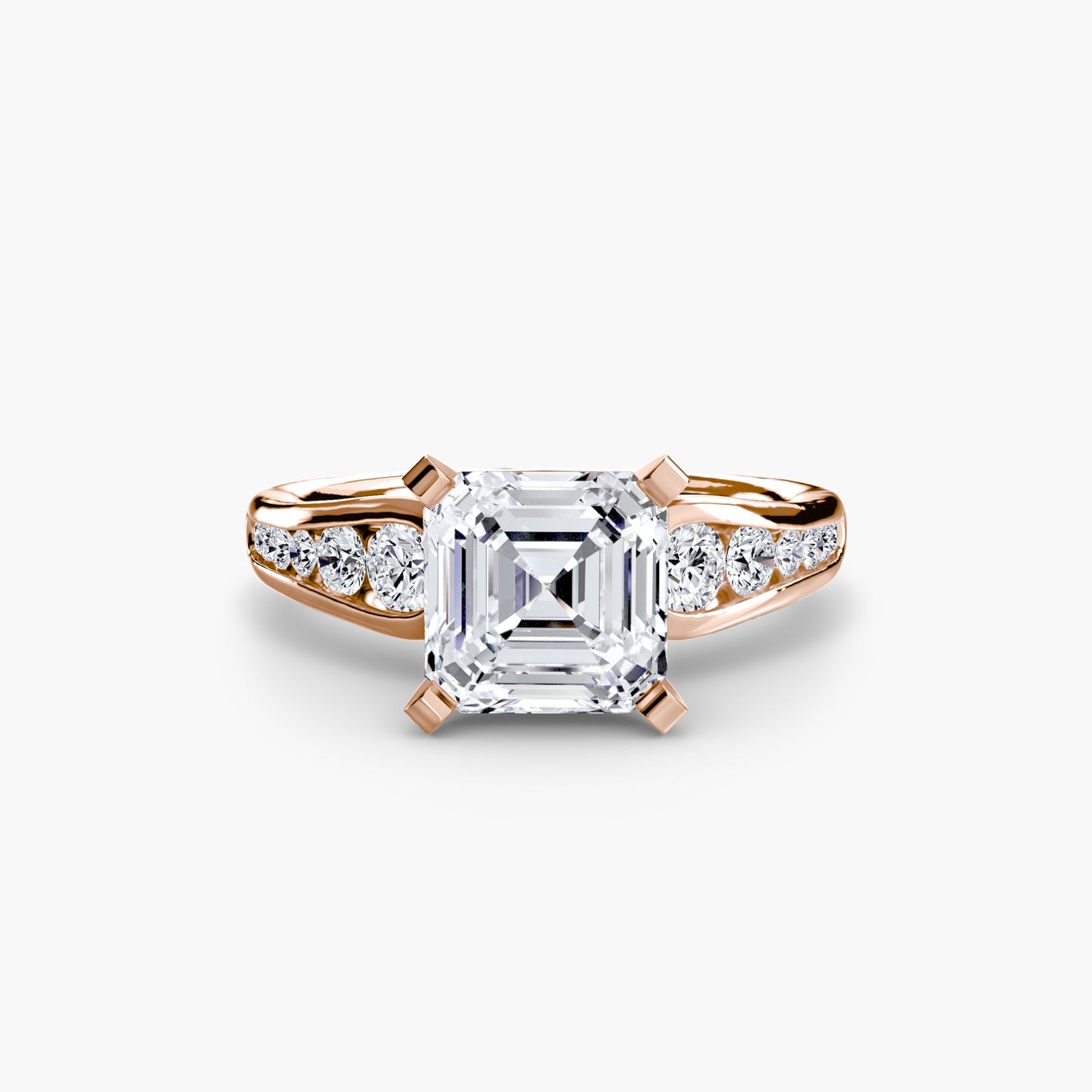 Solitaire with Pavé 2 - AYKA JEWELS