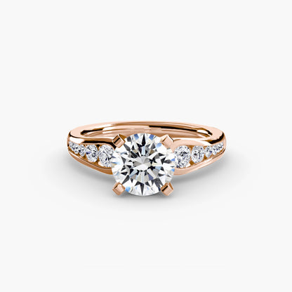 Solitaire with Pavé 2 - AYKA JEWELS
