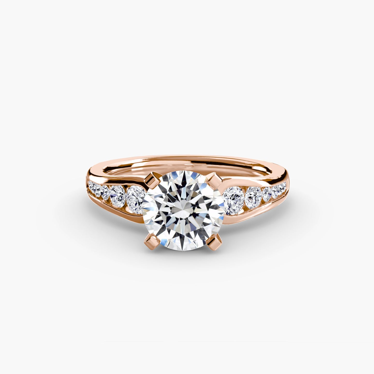 Solitaire with Pavé 2 - AYKA JEWELS