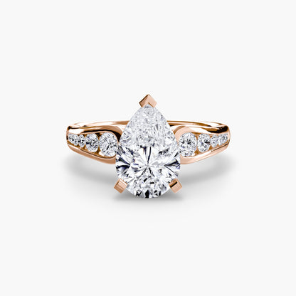 Solitaire with Pavé 2 - AYKA JEWELS