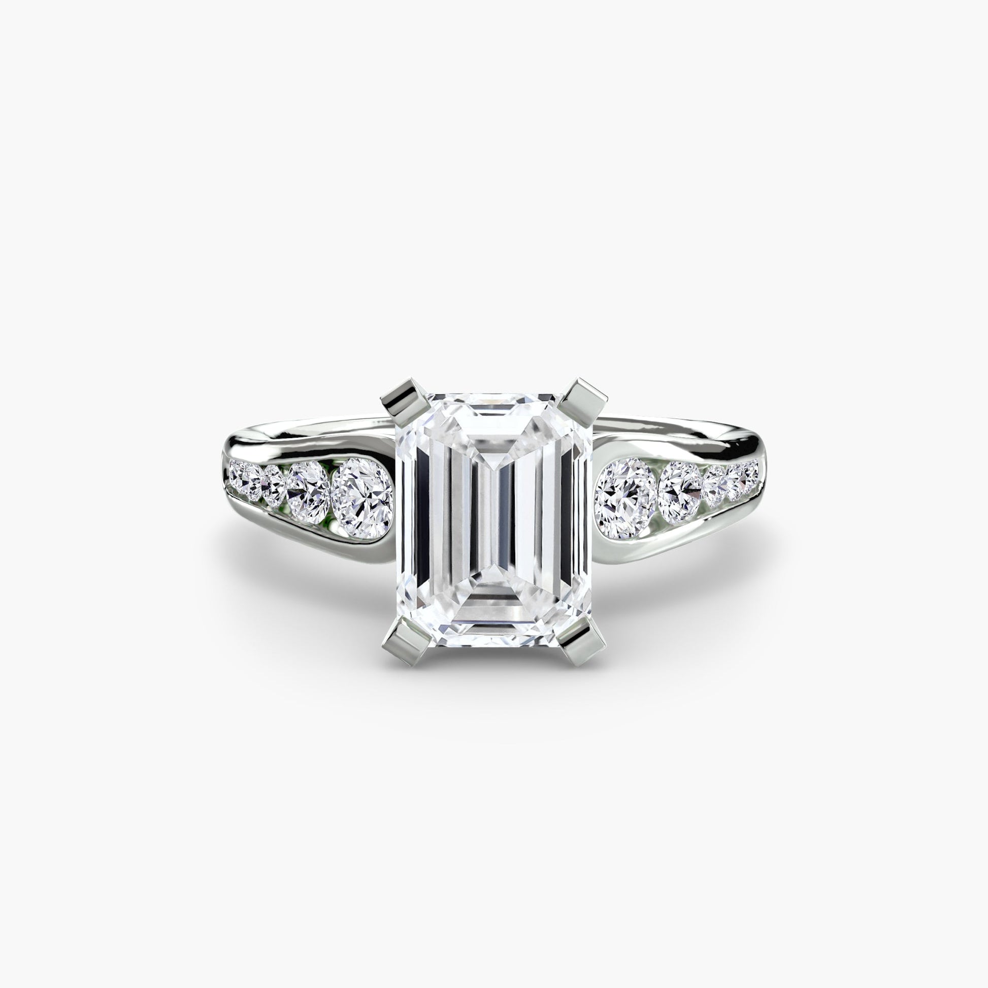 Solitaire with Pavé 2 - AYKA JEWELS