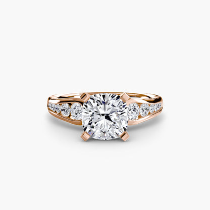 Solitaire with Pavé 2 - AYKA JEWELS