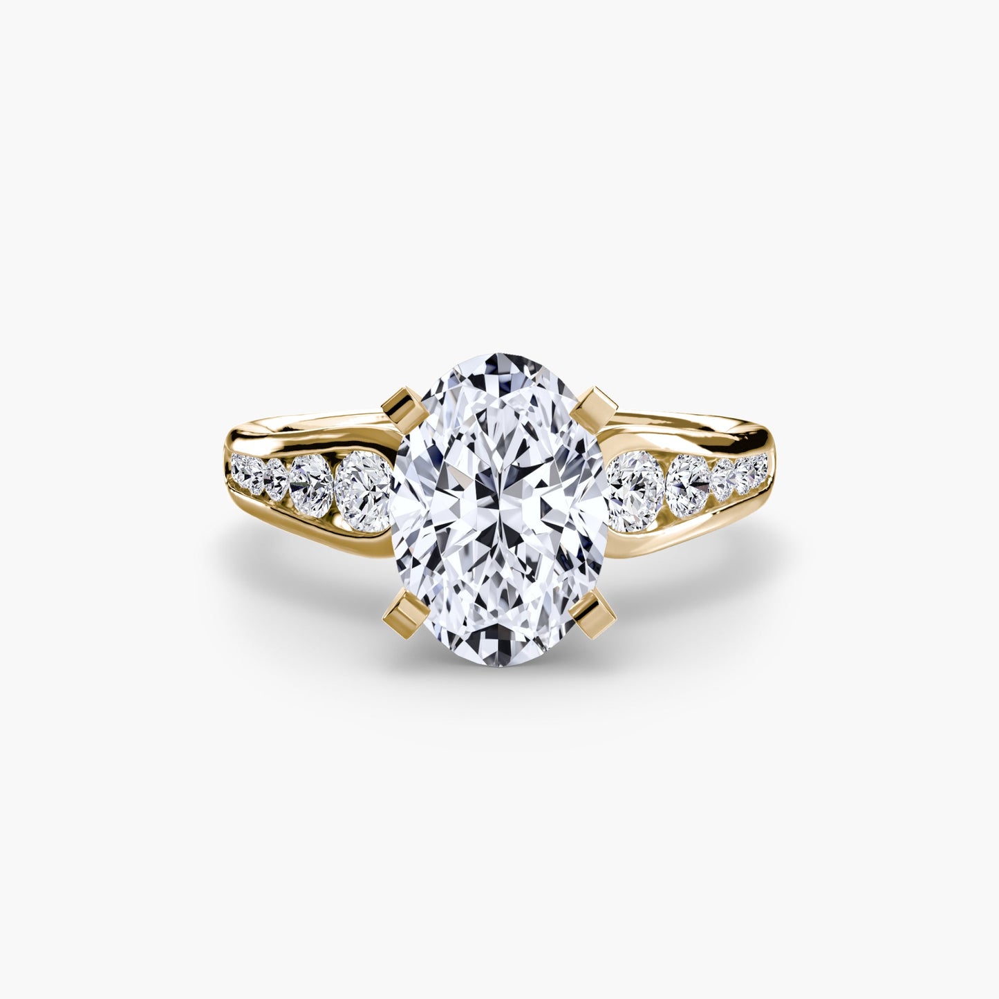 Solitaire with Pavé 2 - AYKA JEWELS
