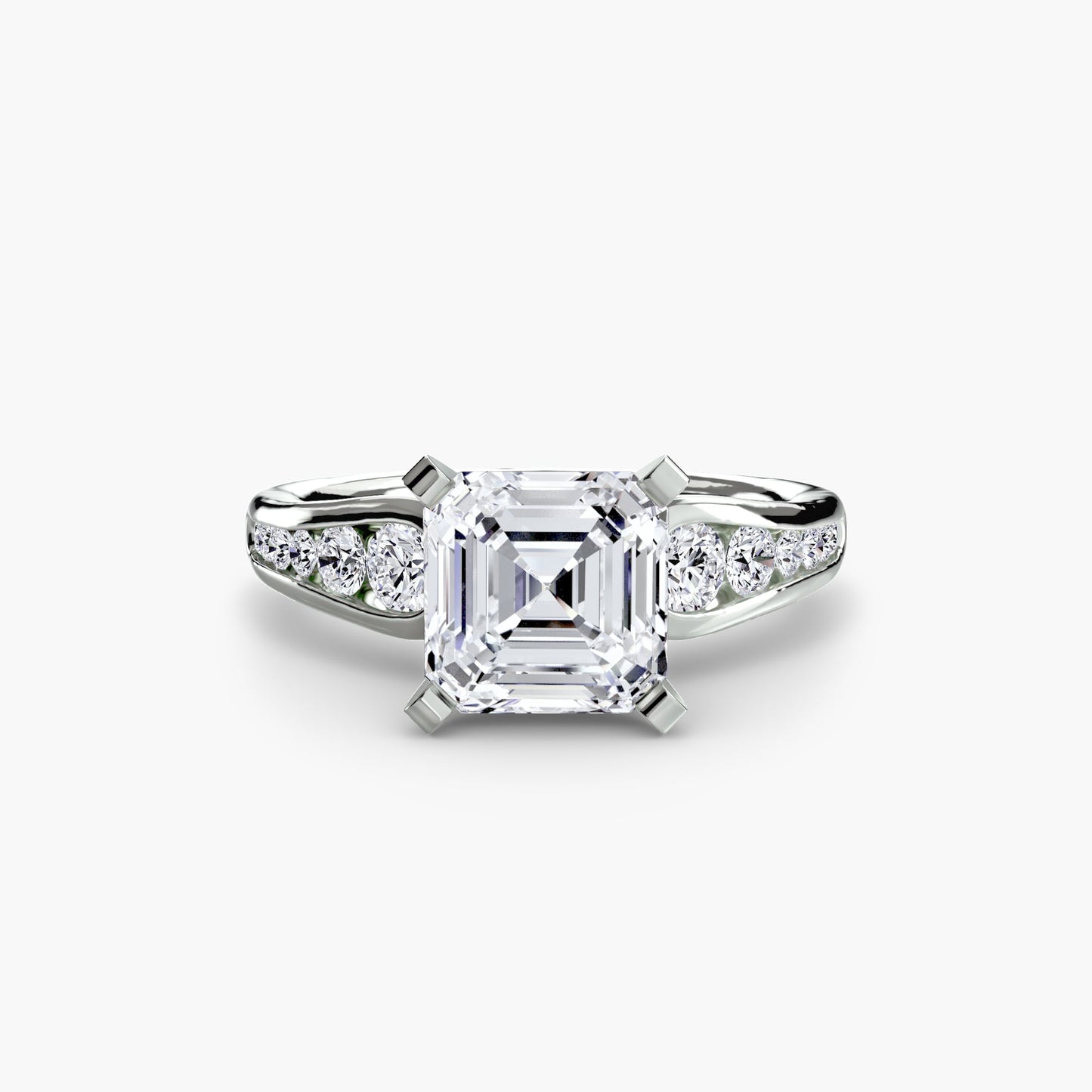 Solitaire with Pavé 2 - AYKA JEWELS