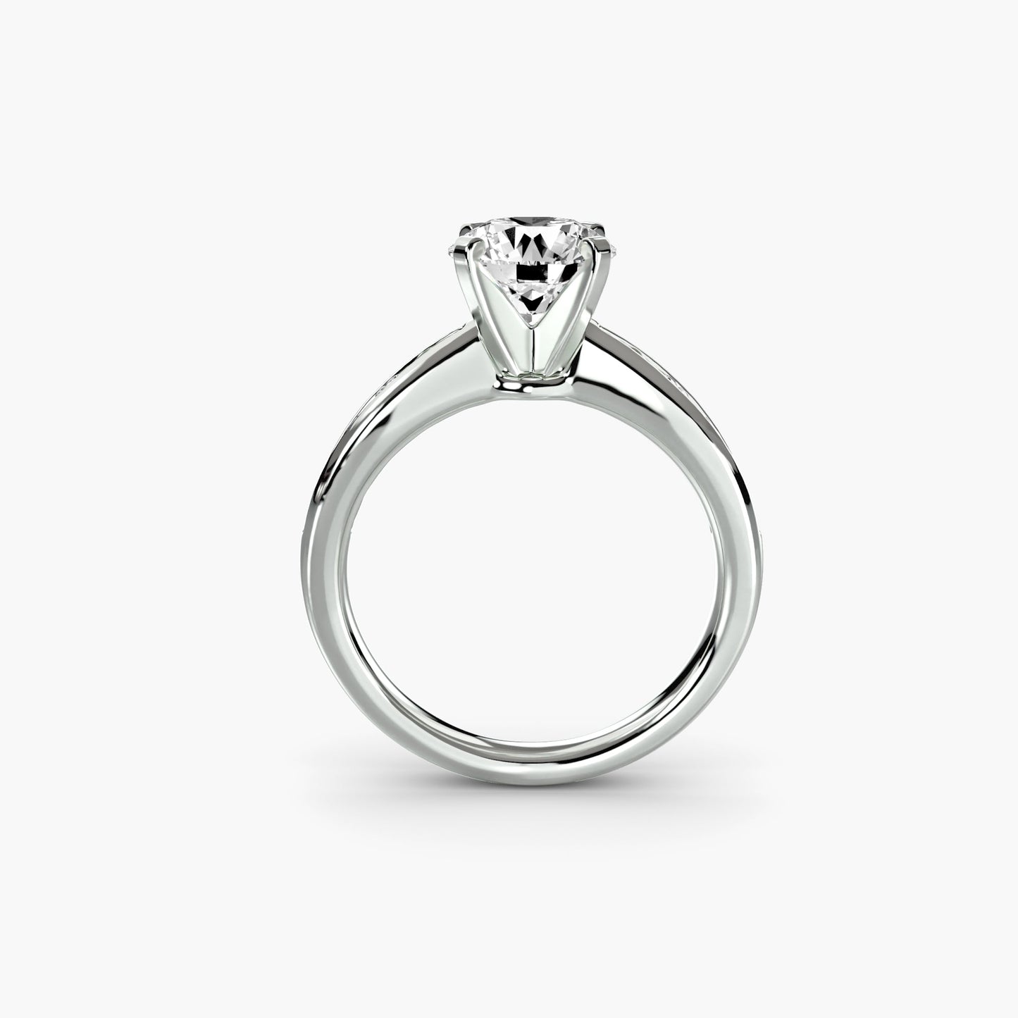 Solitaire with Pavé 3 - AYKA JEWELS