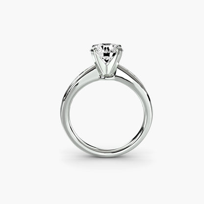 Solitaire with Pavé 3 - AYKA JEWELS
