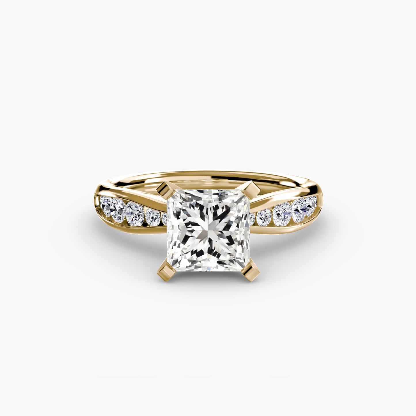 Solitaire with Pavé 3 - AYKA JEWELS