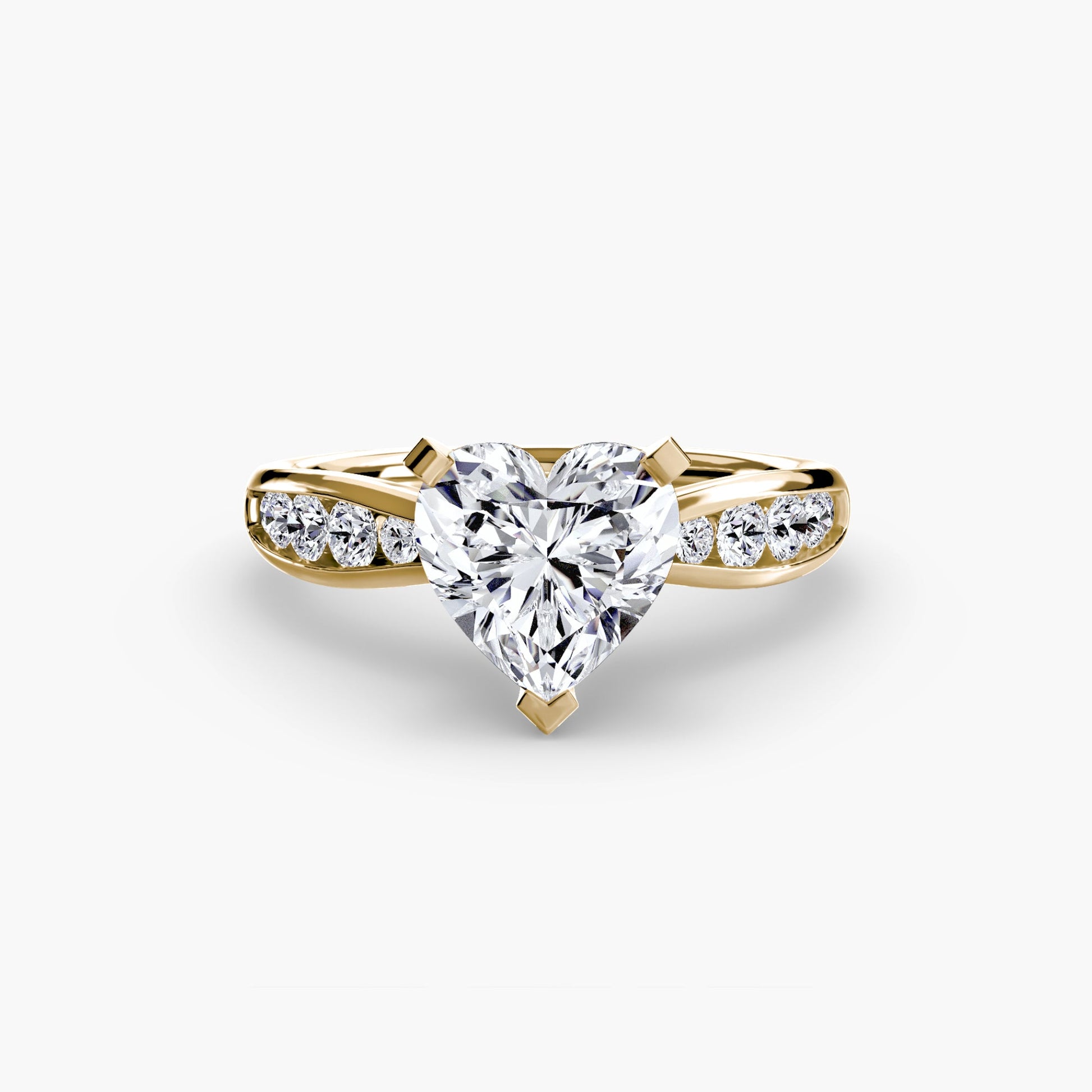 Solitaire with Pavé 3 - AYKA JEWELS