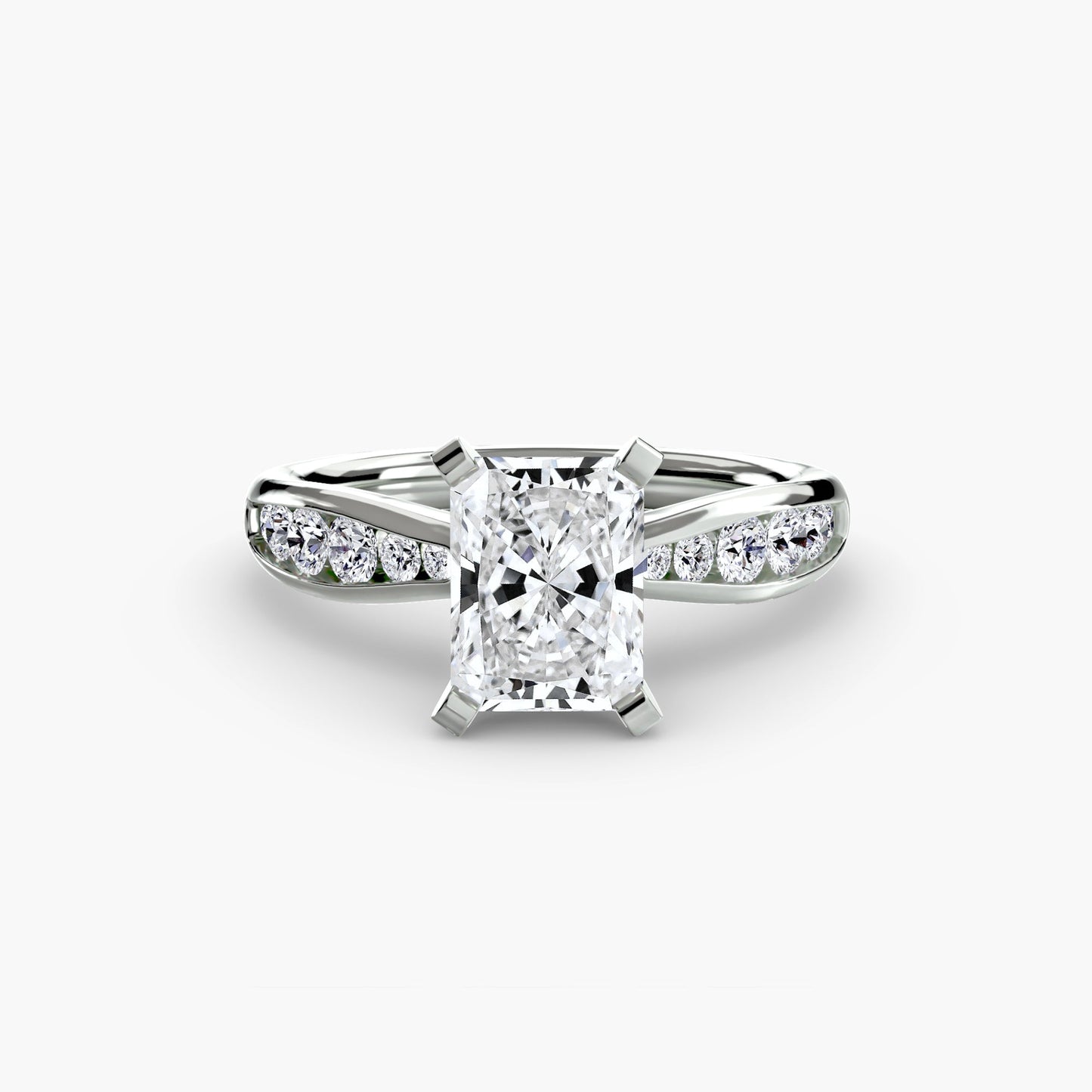 Solitaire with Pavé 3 - AYKA JEWELS