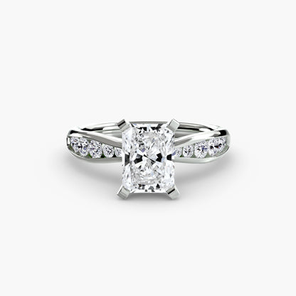 Solitaire with Pavé 3 - AYKA JEWELS