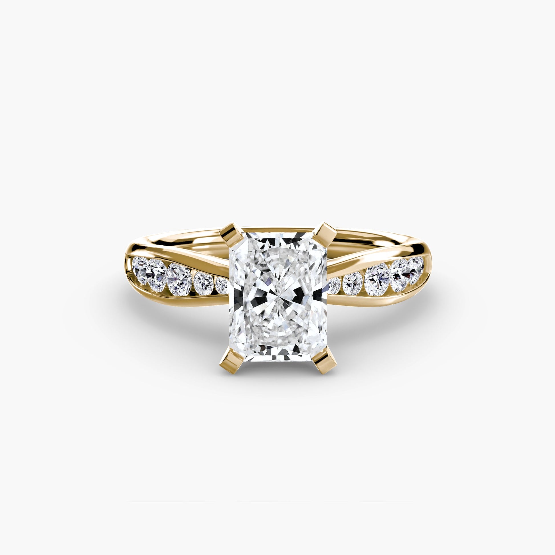 Solitaire with Pavé 3 - AYKA JEWELS