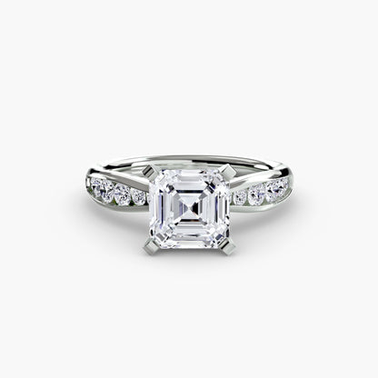Solitaire with Pavé 3 - AYKA JEWELS