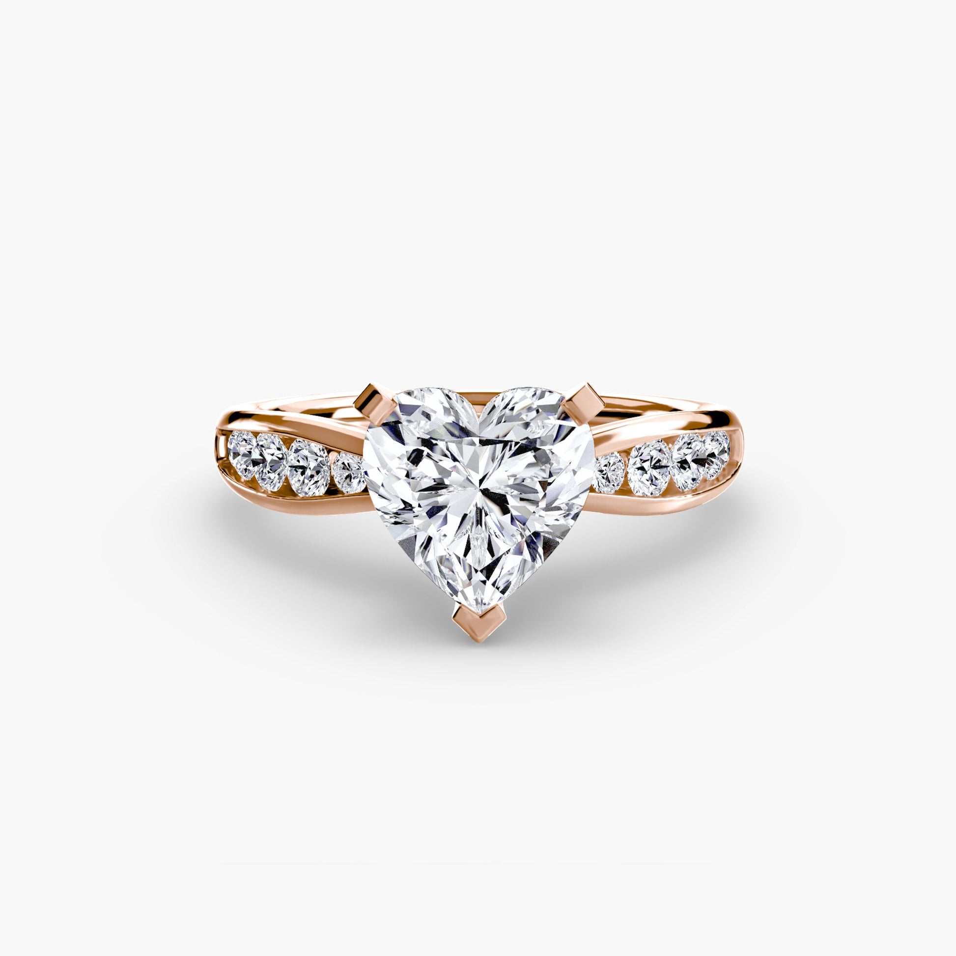 Solitaire with Pavé 3 - AYKA JEWELS