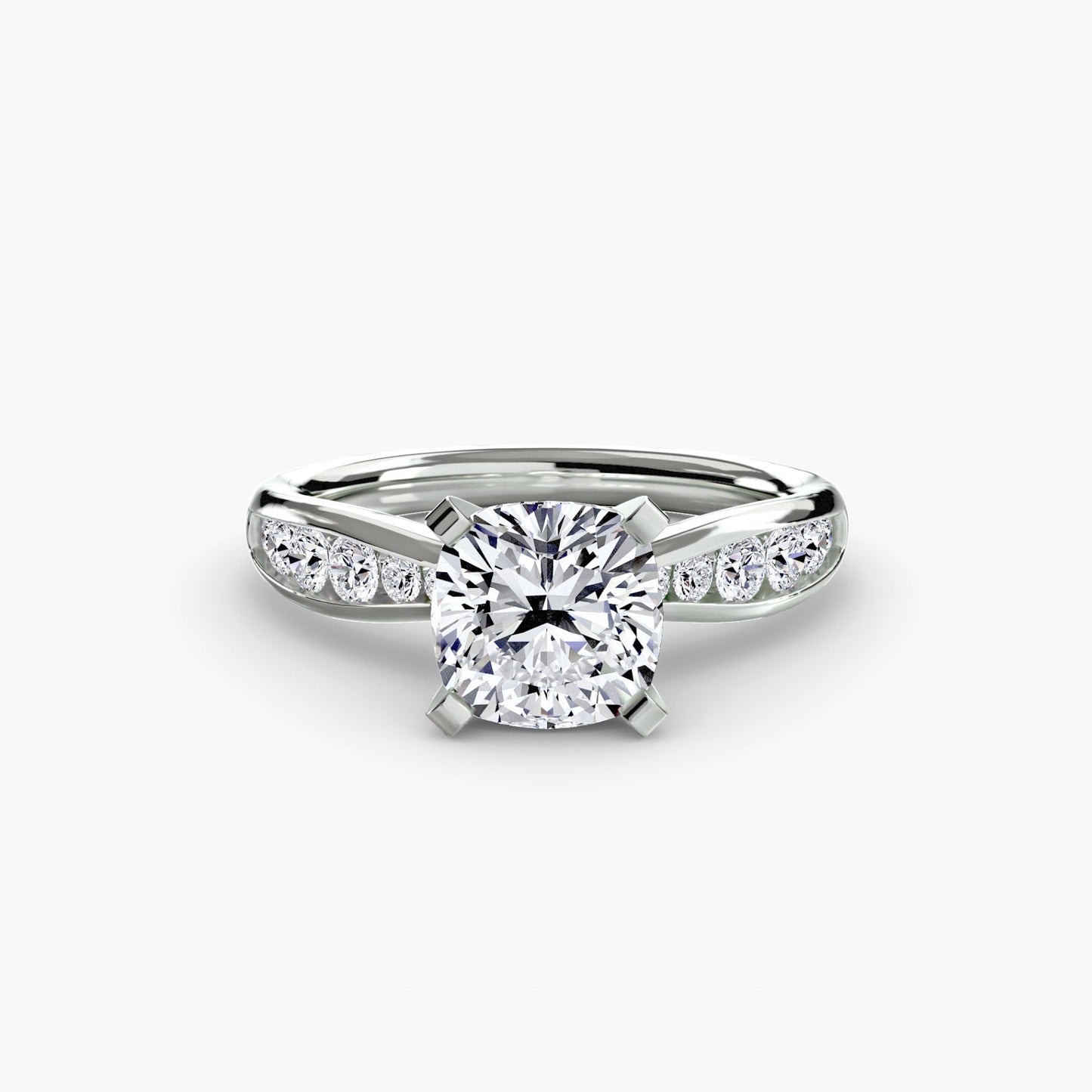 Solitaire with Pavé 3 - AYKA JEWELS
