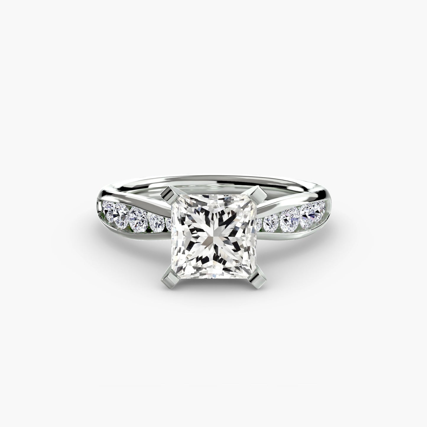 Solitaire with Pavé 3 - AYKA JEWELS